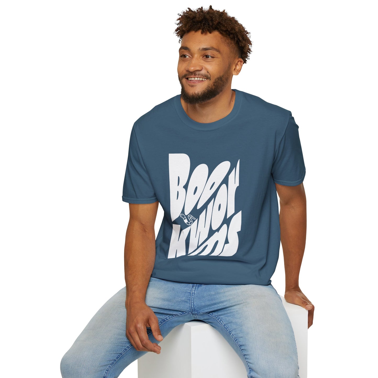 Graphic Unisex Softstyle T-Shirt - 'Bookworms' Design for Casual Comfort