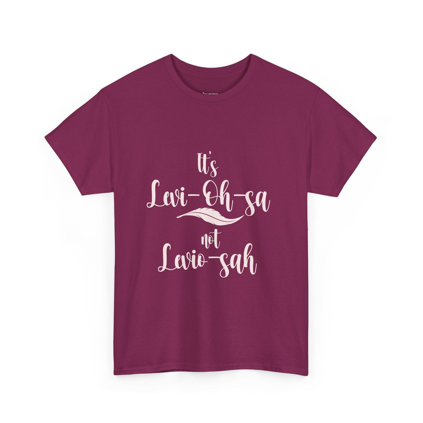 Unisex Heavy Cotton Tee - 'It's Lavi-Oh-sa Not Lario-sah'