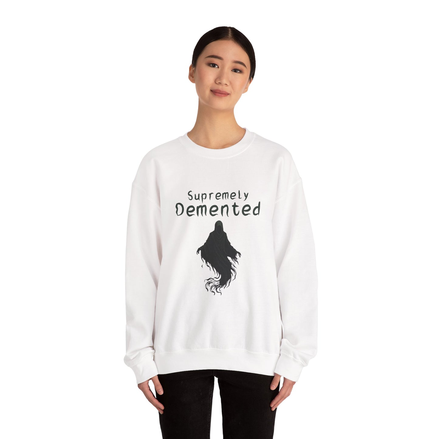 Supremely Demented Sweatshirt, Cozy Unisex Crewneck, Quirky Casual Wear | Harry Potter fans