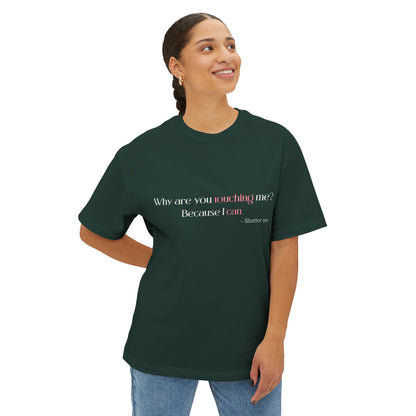 Juliette - Aaron Unisex Oversized Boxy Tee for Shatter Me Fans