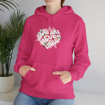 Books Are Never Enough Unisex Heavy Blend™ Hoodie for Book lovers