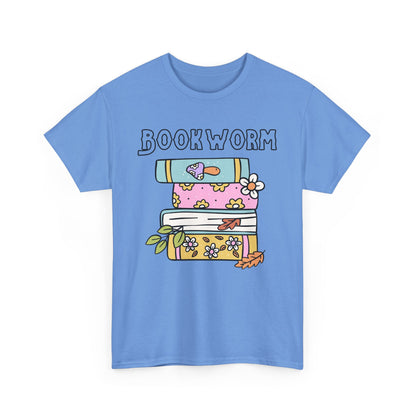 Bookworm bookstack Unisex Heavy Cotton Tee