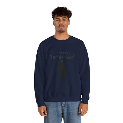 Supremely Demented Sweatshirt, Cozy Unisex Crewneck, Quirky Casual Wear | Harry Potter fans