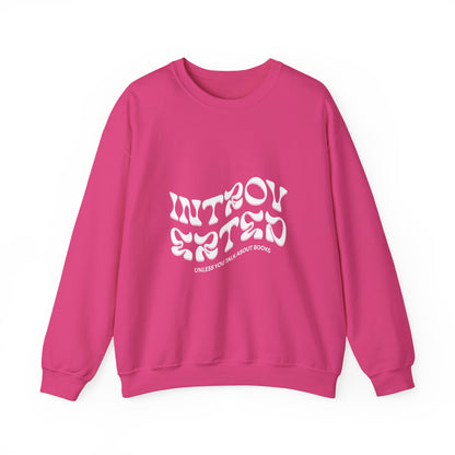 Introverted Book Lovers Sweatshirt - Unisex Heavy Blend™ Crewneck