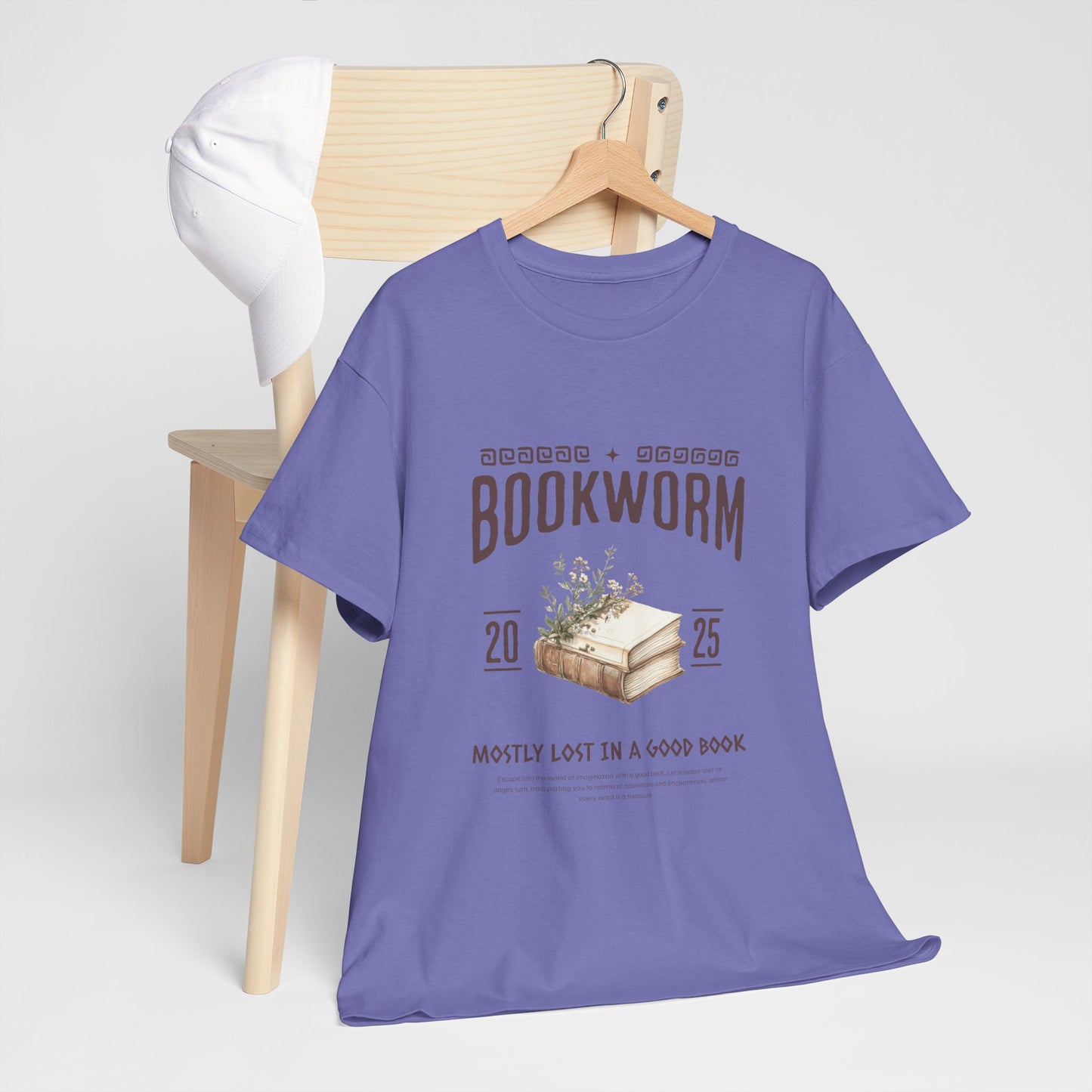 Bookworm Unisex Heavy Cotton Tee – Perfect for Literature Lovers
