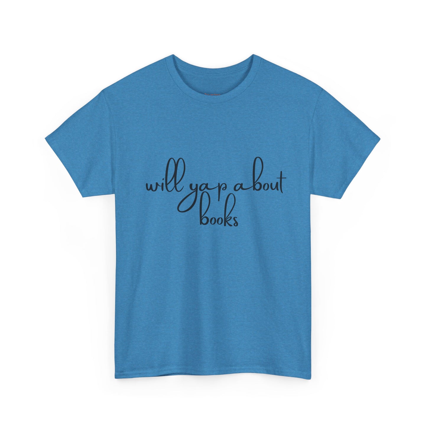 Book Lover Unisex Cotton Tee - 'Will Yap About Books'