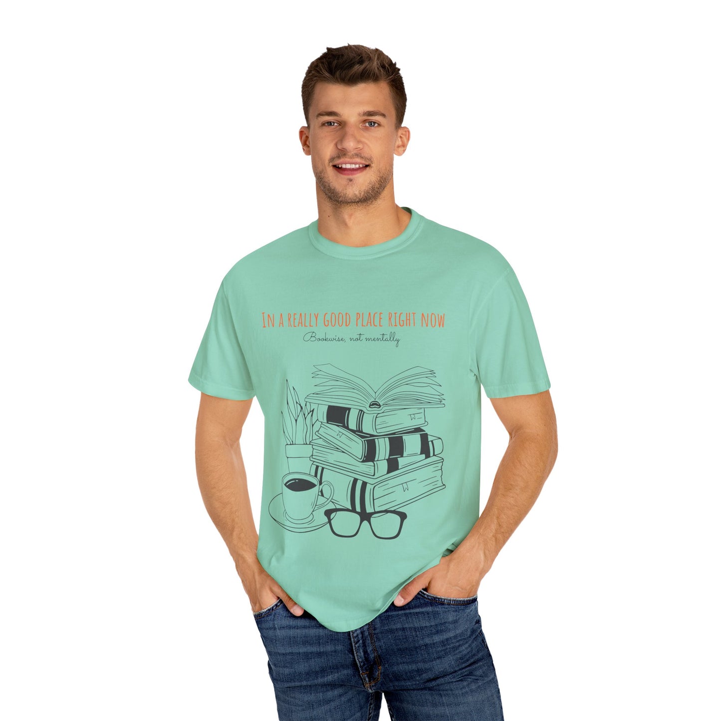 Real Good Place Unisex Garment-Dyed T-shirt