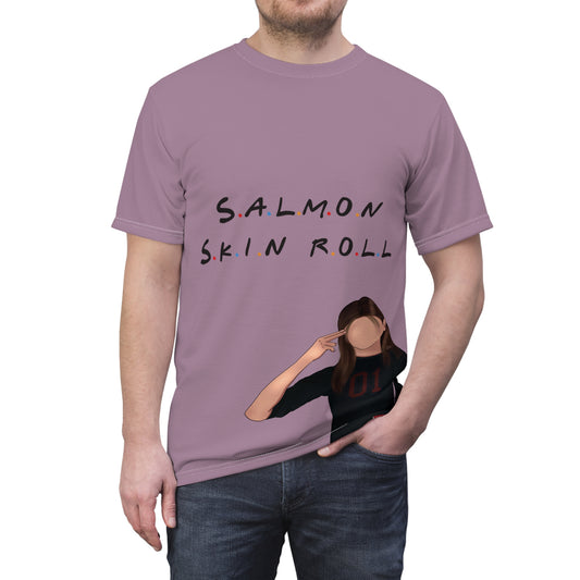 Salmon Skin Roll Unisex Tee - Trendy Graphic T-Shirt for Friends Lovers