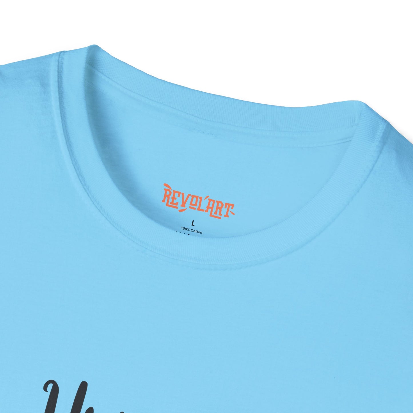 Cute HUGSY Graphic Unisex Softstyle T-Shirt, Holiday Gift, Casual Wear, Cute T-Shirt, Fun Apparel, Christmas Shirt for Friends Lovers