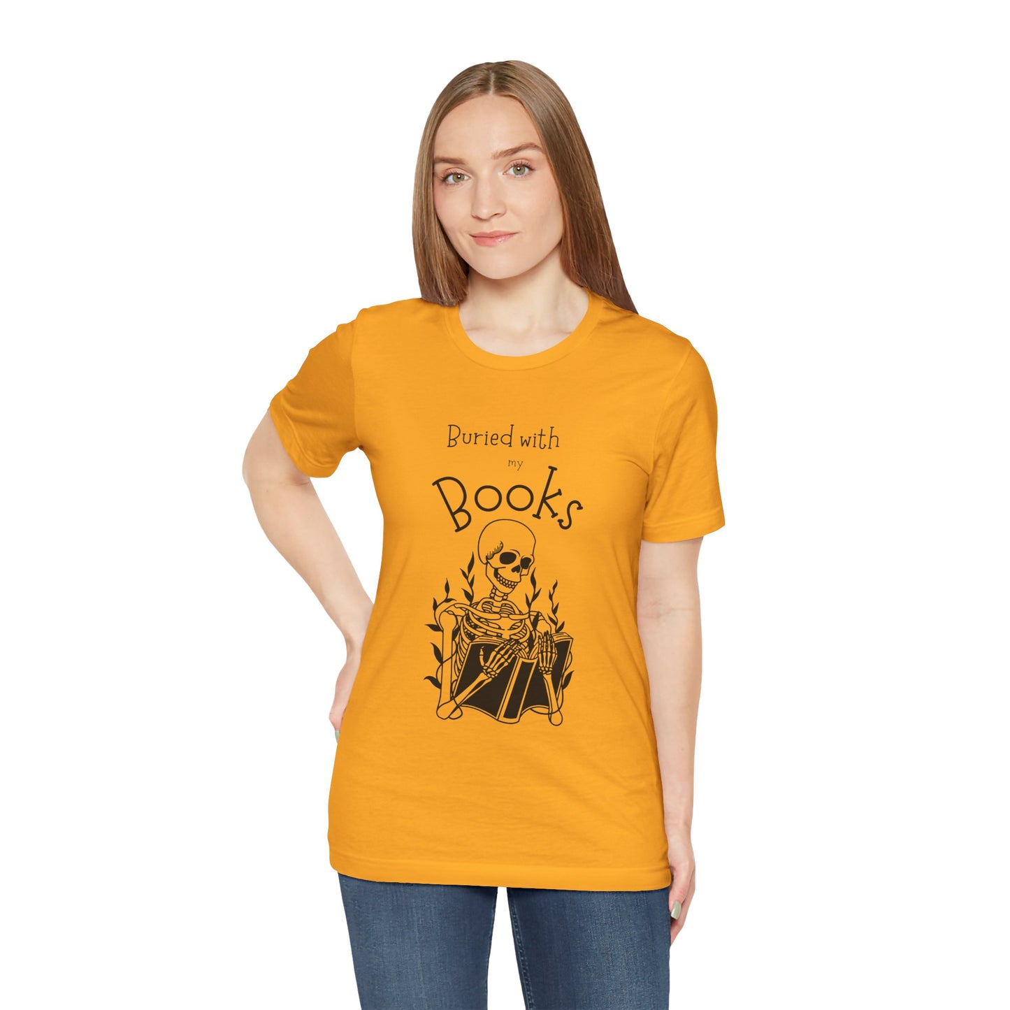 Buried with Books Unisex Jersey Short Sleeve Tee