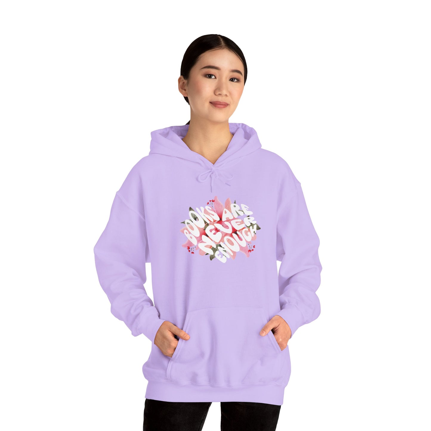 Books Are Never Enough Unisex Heavy Blend™ Hoodie for Book lovers