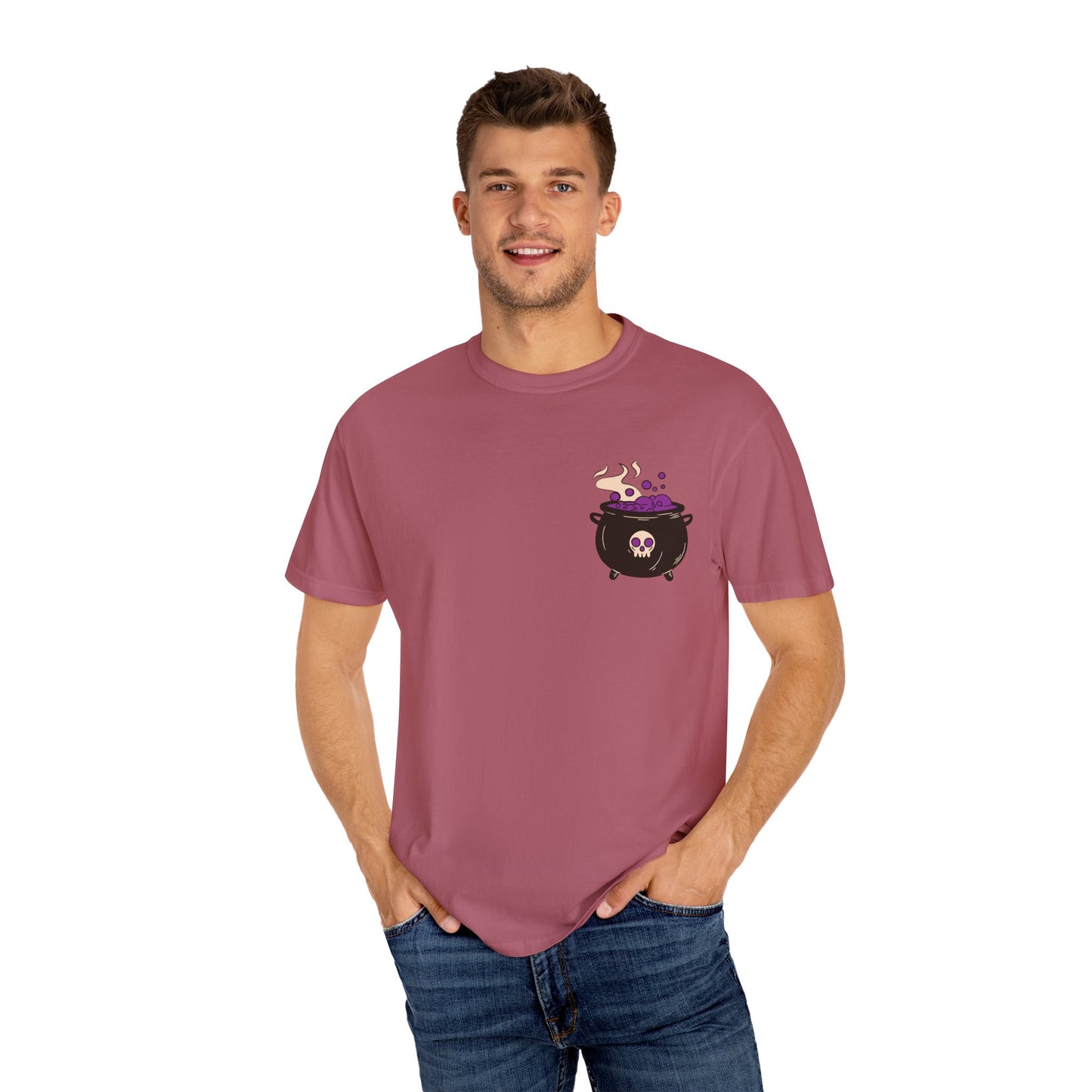 Cauldron Boil Me Halloween Unisex Garment-Dyed T-shirt