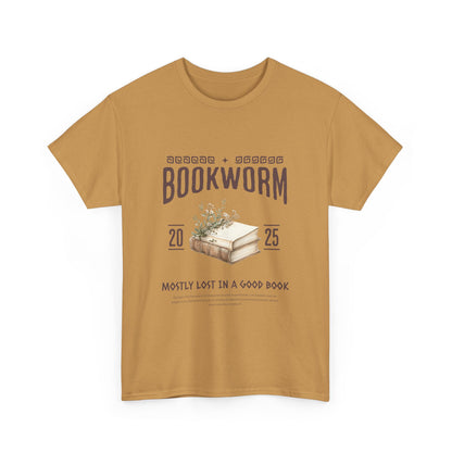 Bookworm Unisex Heavy Cotton Tee – Perfect for Literature Lovers