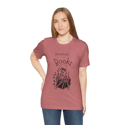Buried with Books Unisex Jersey Short Sleeve Tee