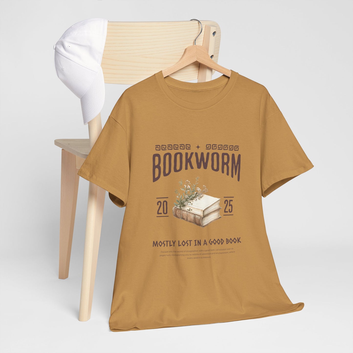 Bookworm Unisex Heavy Cotton Tee – Perfect for Literature Lovers