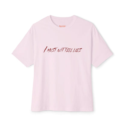 Unisex Boxy Tee - 'I Must Not Tell Lies', Trendy Graphic Tee, Casual Wear | Harry Potter Fans