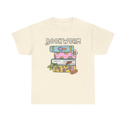 Bookworm bookstack Unisex Heavy Cotton Tee