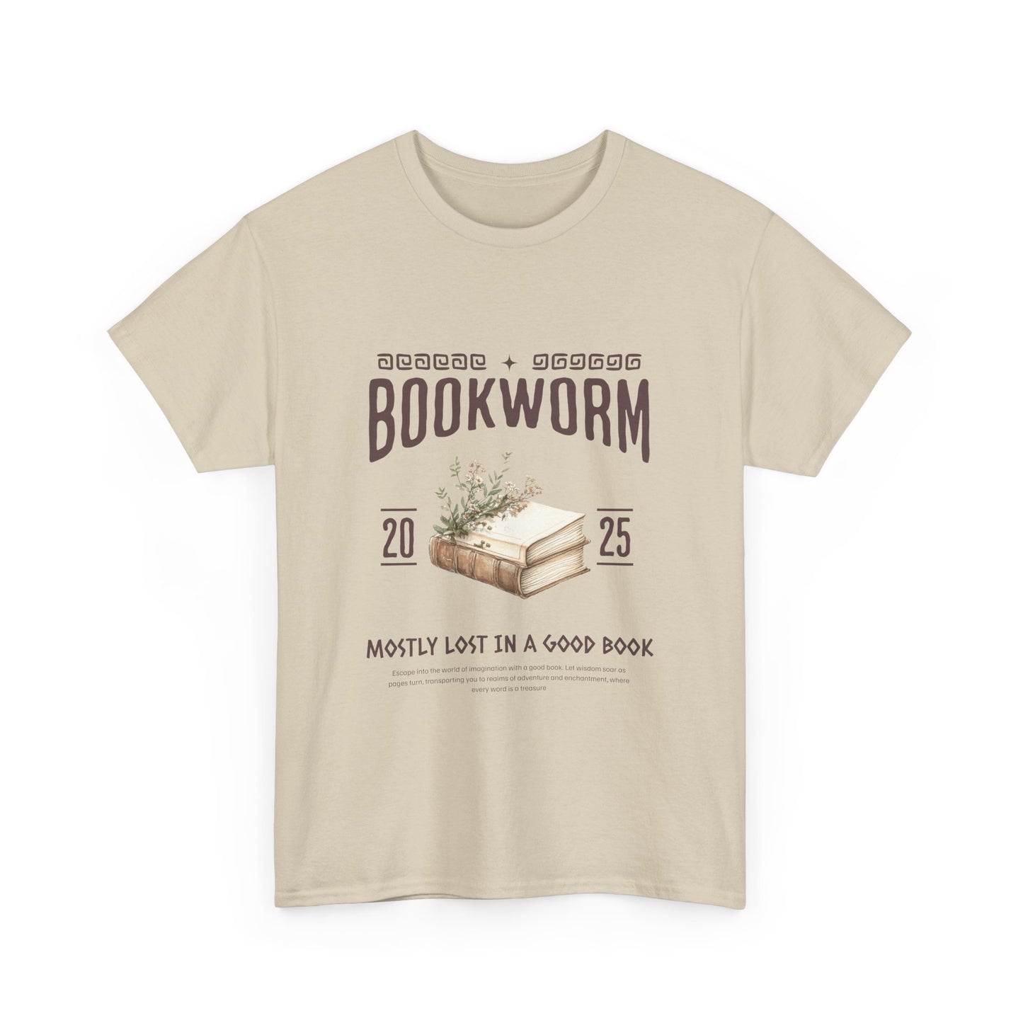 Bookworm Unisex Heavy Cotton Tee – Perfect for Literature Lovers