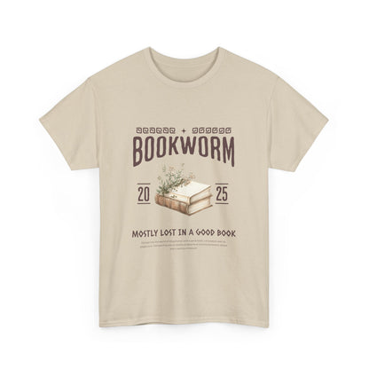 Bookworm Unisex Heavy Cotton Tee – Perfect for Literature Lovers