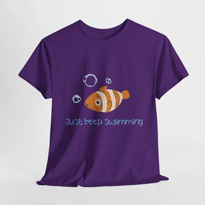Just Keep Swimming Unisex Cotton Tee – It Ends With Us Inspired Shirt