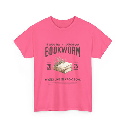 Bookworm Unisex Heavy Cotton Tee – Perfect for Literature Lovers