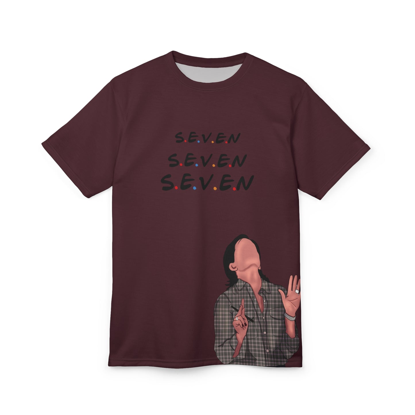 S.E.V.E.N Unisex Cut & Sew Tee - Trendy Graphic Tee for FRIENDS Fans
