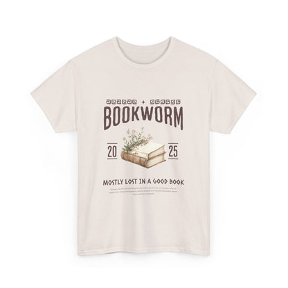 Bookworm Unisex Heavy Cotton Tee – Perfect for Literature Lovers