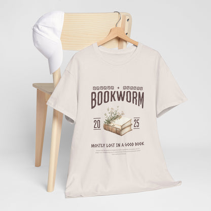 Bookworm Unisex Heavy Cotton Tee – Perfect for Literature Lovers