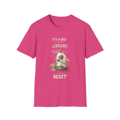 Library Beast Unisex Softstyle T-Shirt - Perfect for Book Lovers