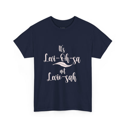 Unisex Heavy Cotton Tee - 'It's Lavi-Oh-sa Not Lario-sah'