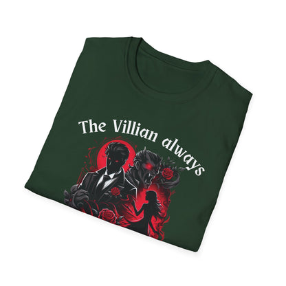 Men's & Women's Villain-Themed Softstyle T-Shirt - 'The Villain Always Gets The Girl'