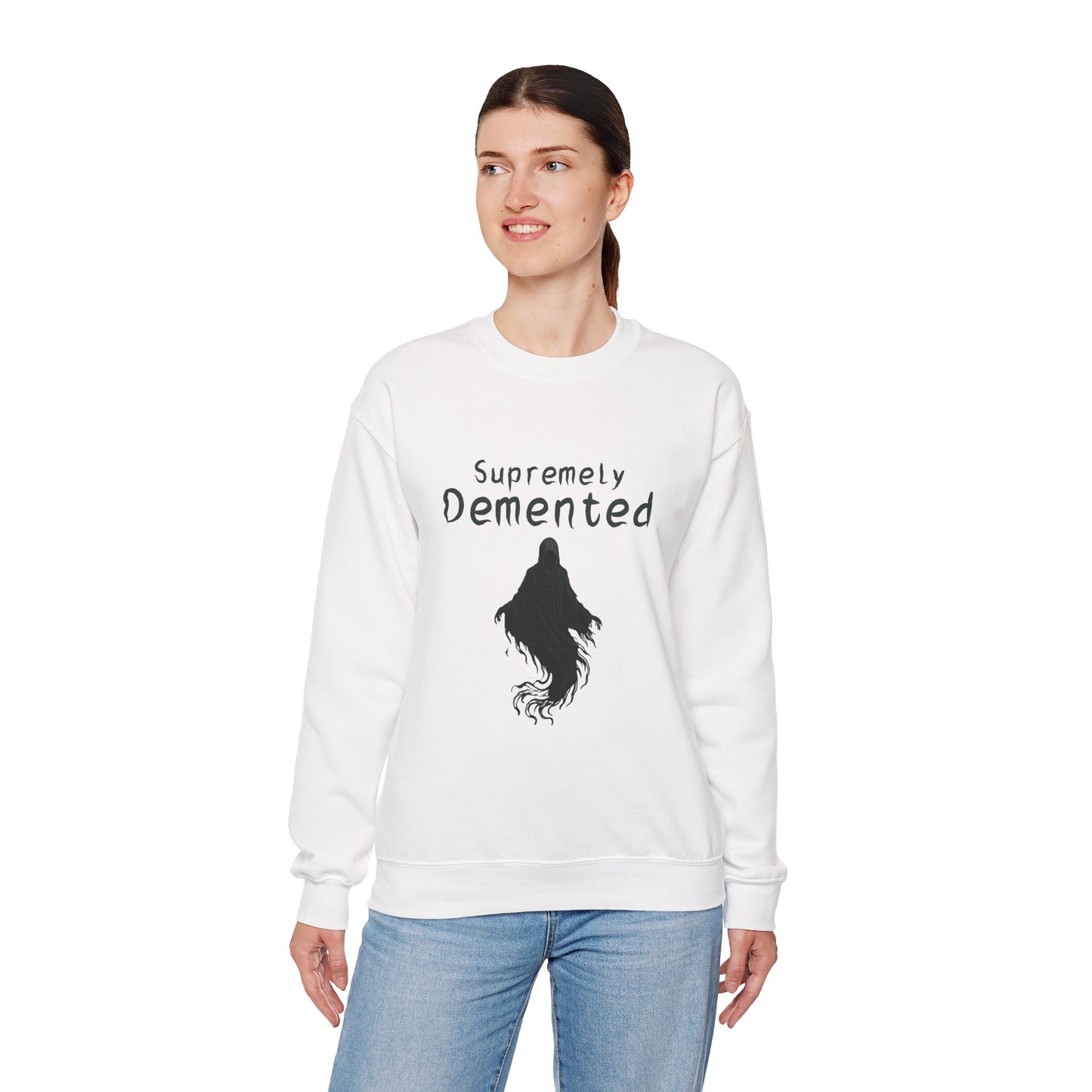 Supremely Demented Sweatshirt, Cozy Unisex Crewneck, Quirky Casual Wear | Harry Potter fans