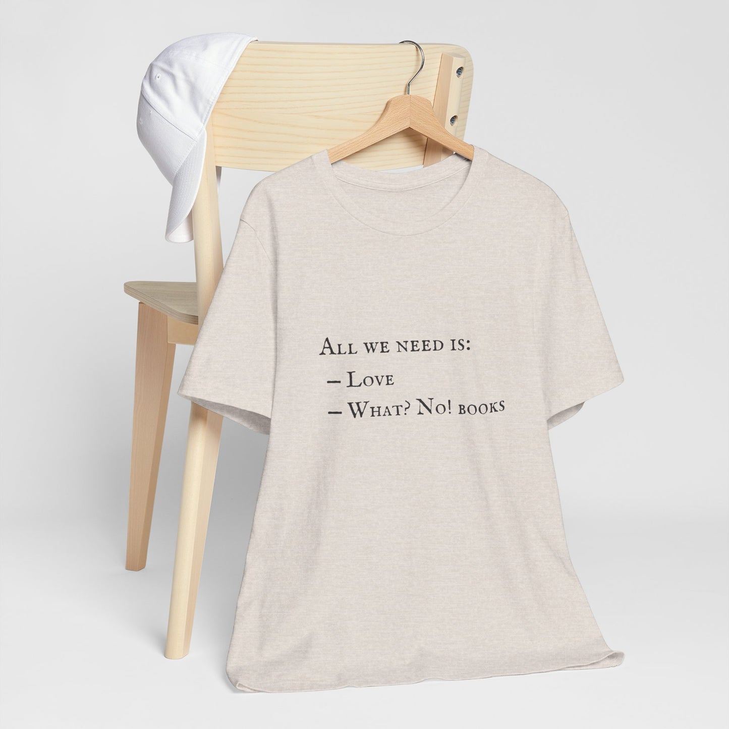 All I Need Is Books Unisex Jersey Short Sleeve Tee