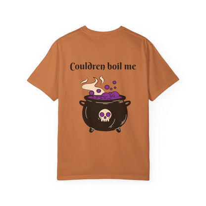 Cauldron Boil Me Halloween Unisex Garment-Dyed T-shirt