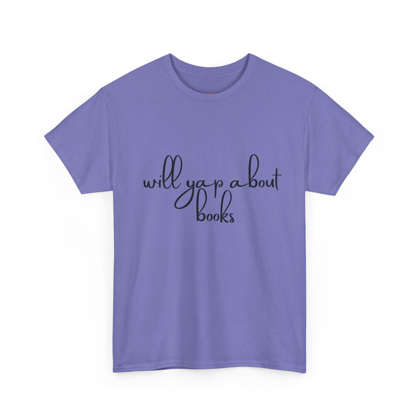 Book Lover Unisex Cotton Tee - 'Will Yap About Books'