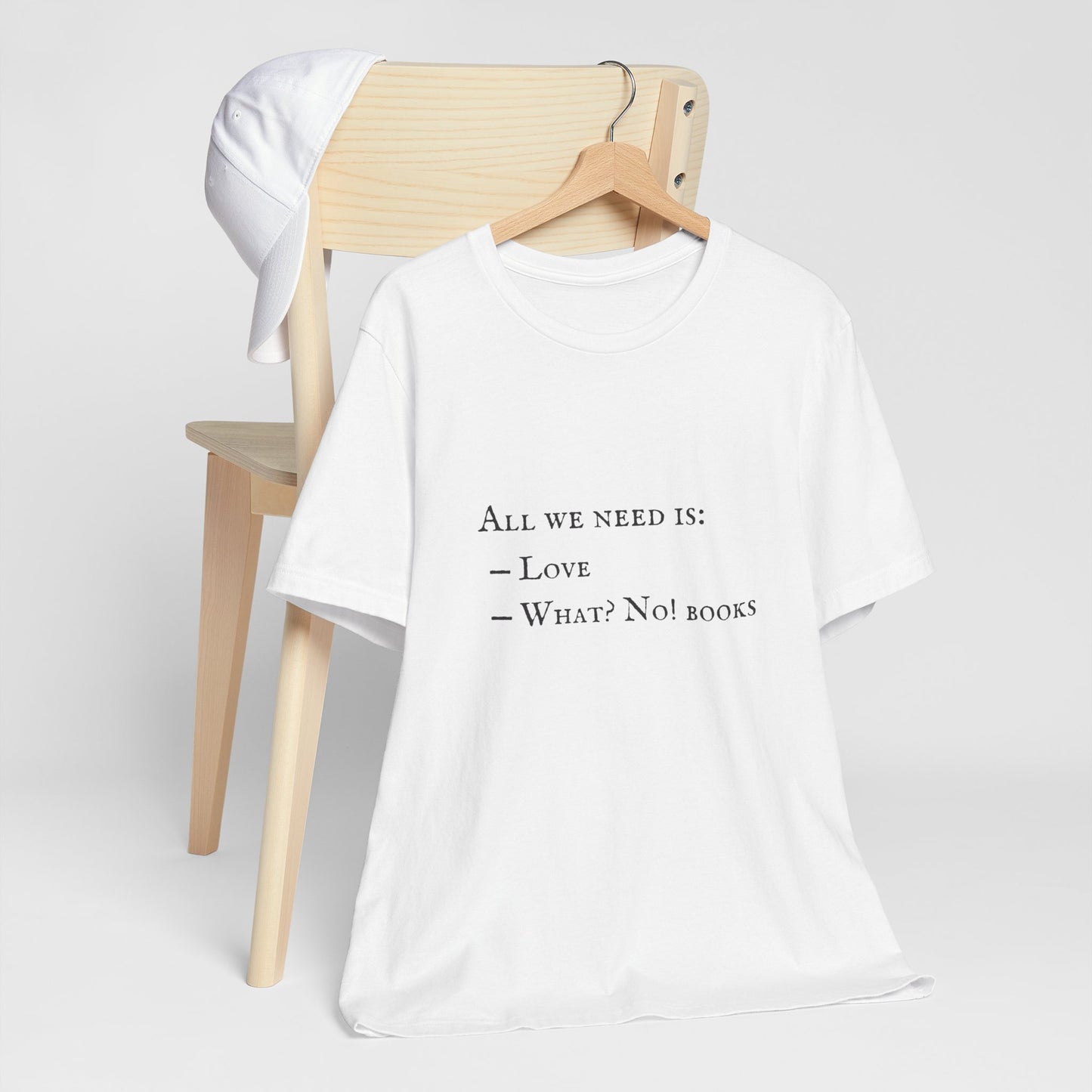 All I Need Is Books Unisex Jersey Short Sleeve Tee