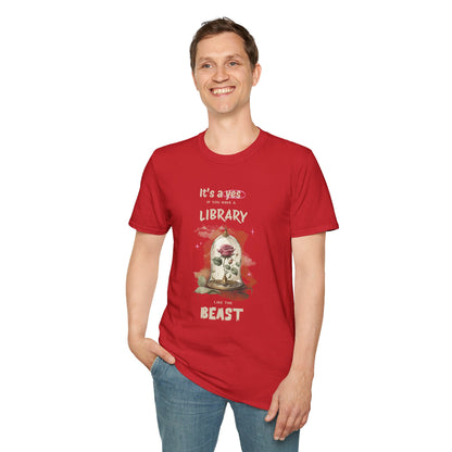 Library Beast Unisex Softstyle T-Shirt - Perfect for Book Lovers