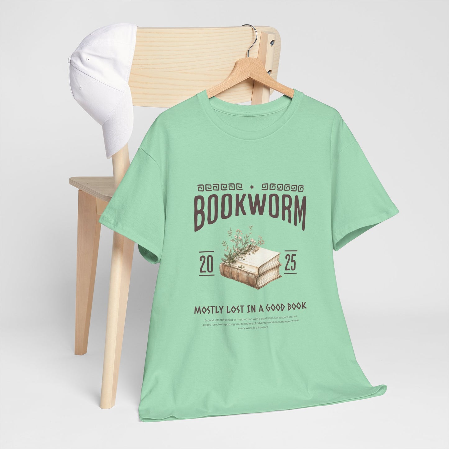 Bookworm Unisex Heavy Cotton Tee – Perfect for Literature Lovers