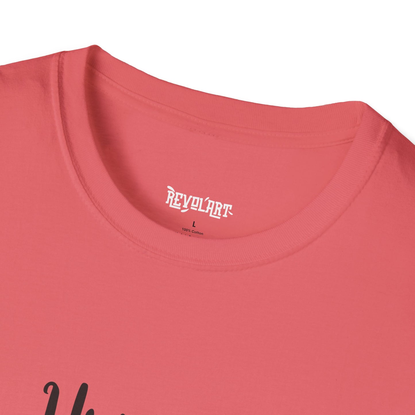 Cute HUGSY Graphic Unisex Softstyle T-Shirt, Holiday Gift, Casual Wear, Cute T-Shirt, Fun Apparel, Christmas Shirt for Friends Lovers
