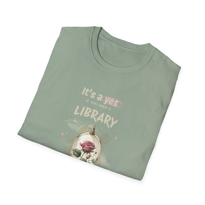 Library Beast Unisex Softstyle T-Shirt - Perfect for Book Lovers