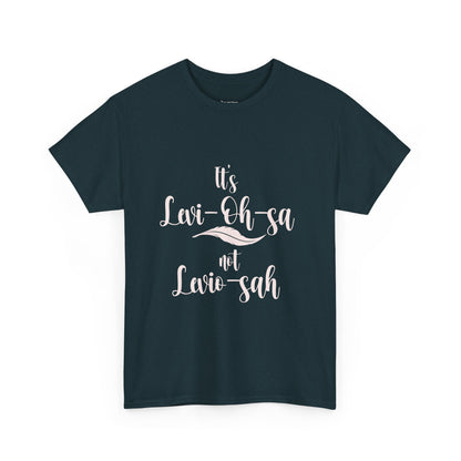 Unisex Heavy Cotton Tee - 'It's Lavi-Oh-sa Not Lario-sah'