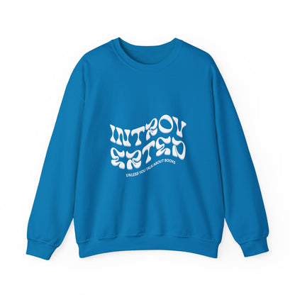 Introverted Book Lovers Sweatshirt - Unisex Heavy Blend™ Crewneck