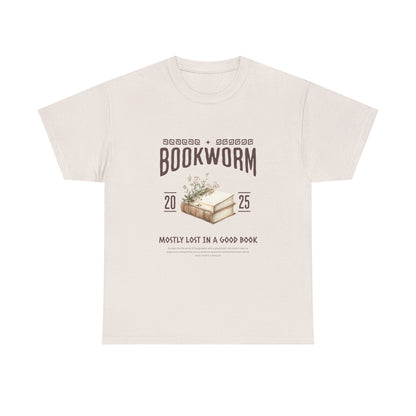 Bookworm Unisex Heavy Cotton Tee – Perfect for Literature Lovers