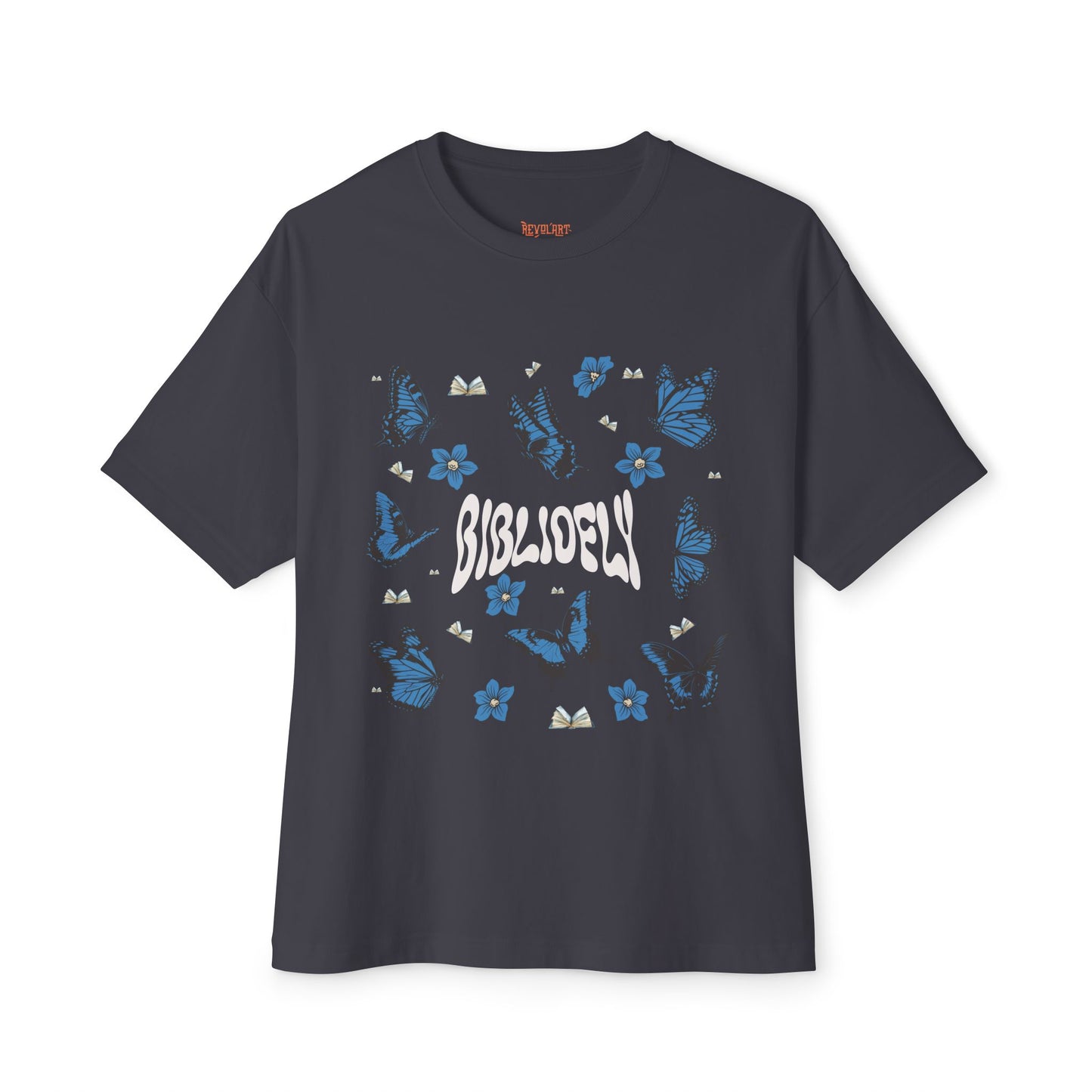 Butterfly Dream Unisex Oversized Boxy Tee - Comfortable & Stylish for Book Lovers