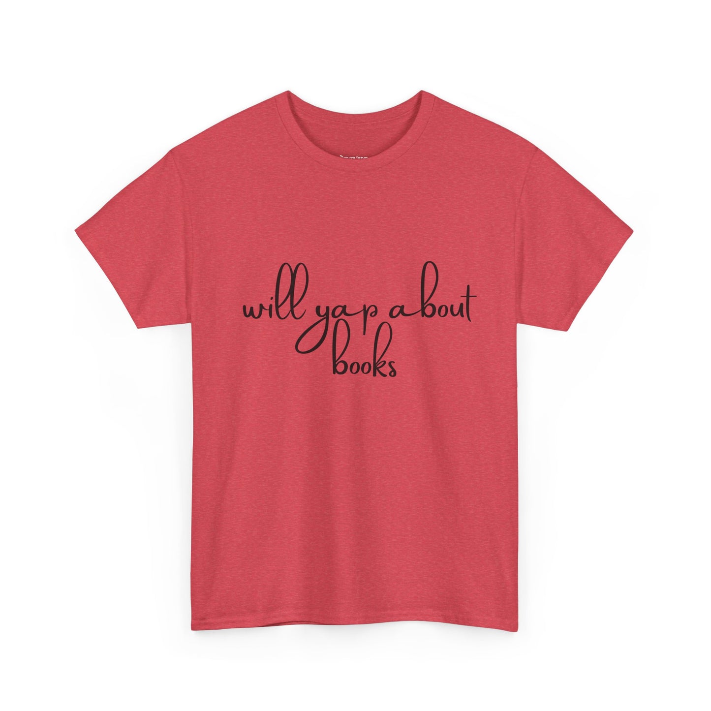 Book Lover Unisex Cotton Tee - 'Will Yap About Books'