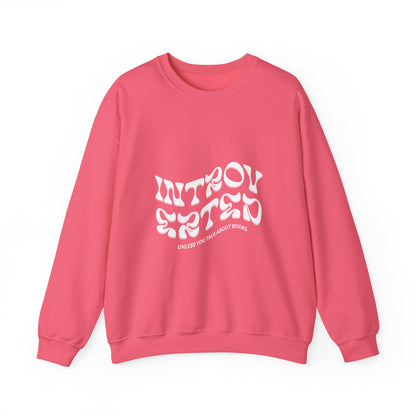 Introverted Book Lovers Sweatshirt - Unisex Heavy Blend™ Crewneck