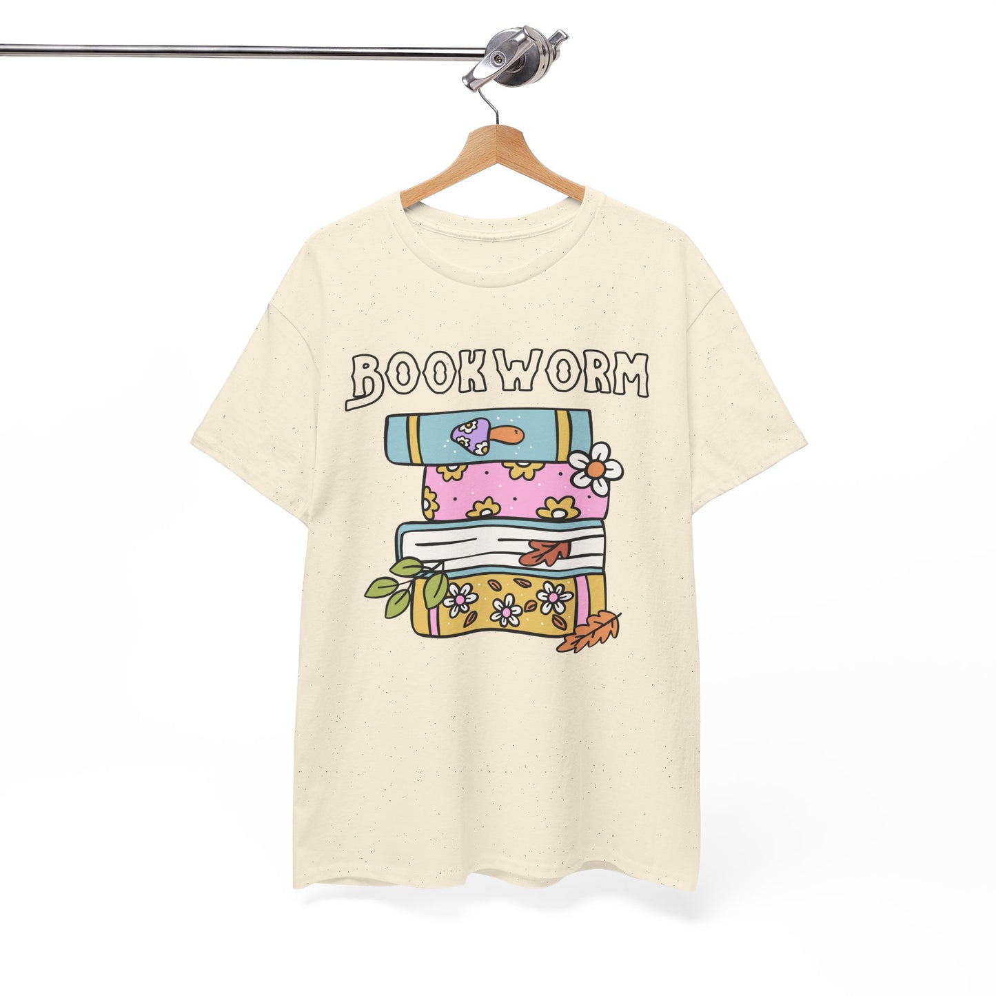 Bookworm bookstack Unisex Heavy Cotton Tee