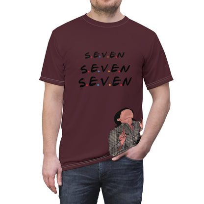 S.E.V.E.N Unisex Cut & Sew Tee - Trendy Graphic Tee for FRIENDS Fans