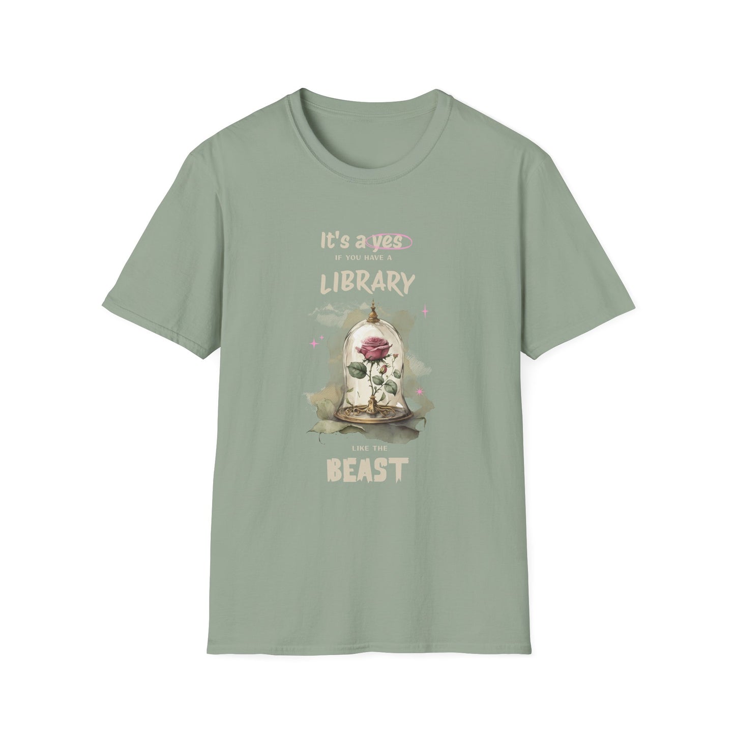 Library Beast Unisex Softstyle T-Shirt - Perfect for Book Lovers