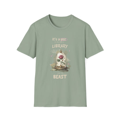 Library Beast Unisex Softstyle T-Shirt - Perfect for Book Lovers